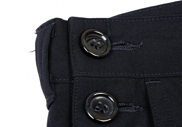 COMME des GARCONS Wool Side Button Design Pants Navy Size M