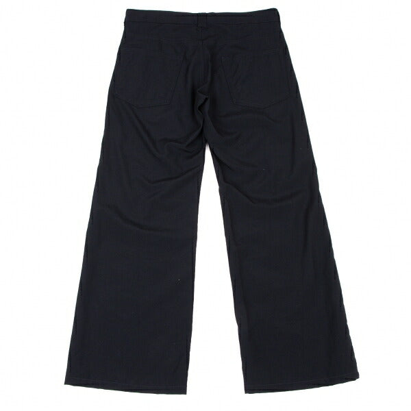 COMME des GARCONS Wool Side Button Design Pants Navy Size M