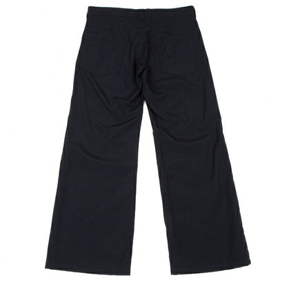 COMME des GARCONS Wool Side Button Design Pants Navy Size M
