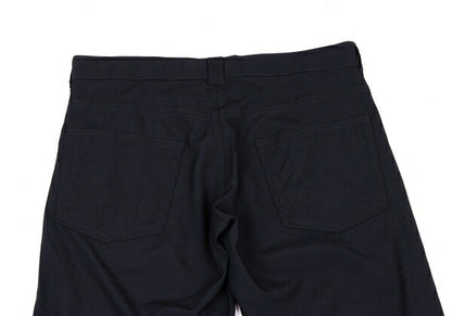 COMME des GARCONS Wool Side Button Design Pants Navy Size M
