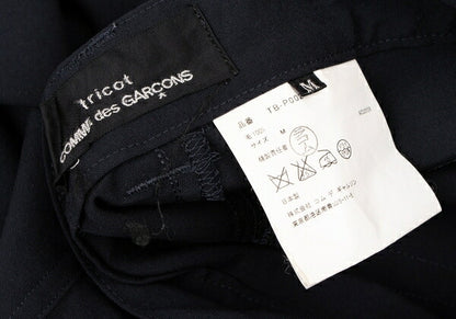 COMME des GARCONS Wool Side Button Design Pants Navy Size M