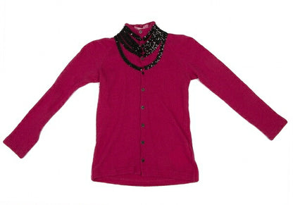 JUNYA WATANABE MAN PINK CDG Sequined Cardigan Pink Size S