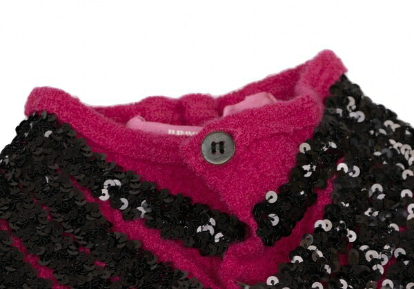 JUNYA WATANABE MAN PINK CDG Sequined Cardigan Pink Size S