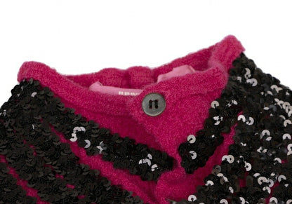 JUNYA WATANABE MAN PINK CDG Sequined Cardigan Pink Size S