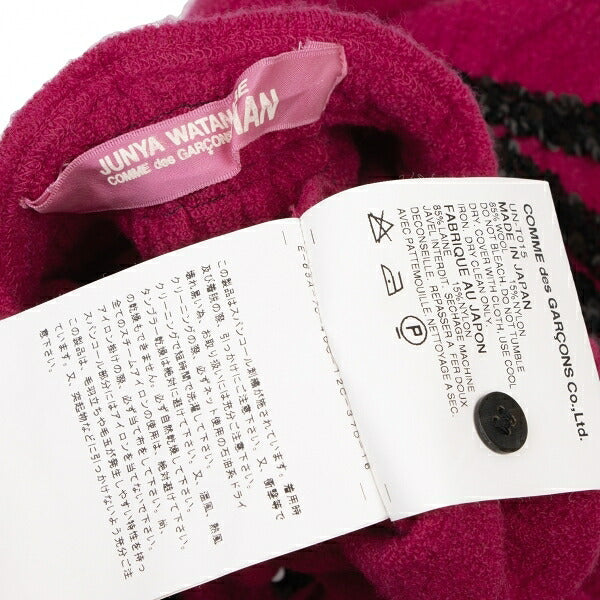 JUNYA WATANABE MAN PINK CDG Sequined Cardigan Pink Size S