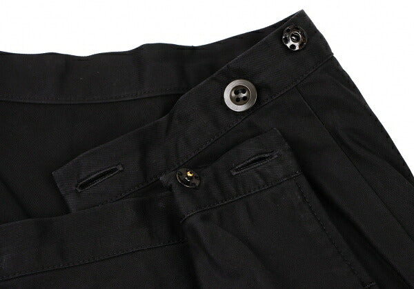 Y's Cotton Flare Midi Skirt Black Size 3