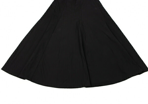 Y's Cotton Flare Midi Skirt Black Size 3
