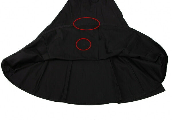 Y's Cotton Flare Midi Skirt Black Size 3