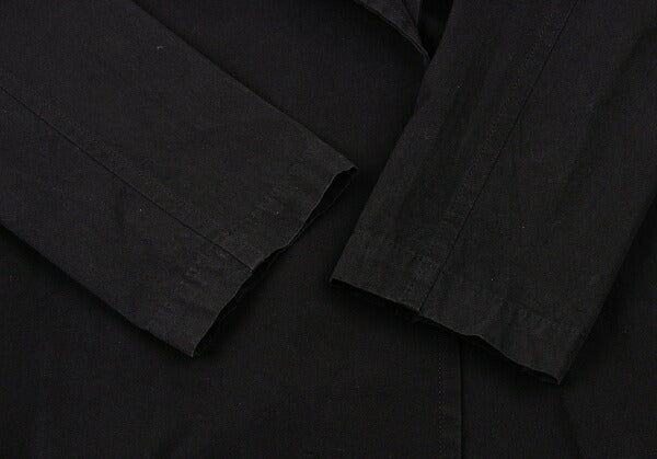 Y's Cotton Buttonless Jacket Black Size 3