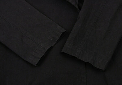 Y's Cotton Buttonless Jacket Black Size 3