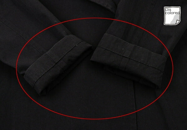 Y's Cotton Buttonless Jacket Black Size 3