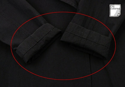 Y's Cotton Buttonless Jacket Black Size 3