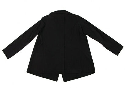 Y's Cotton Buttonless Jacket Black Size 3