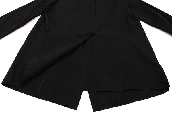 Y's Cotton Buttonless Jacket Black Size 3