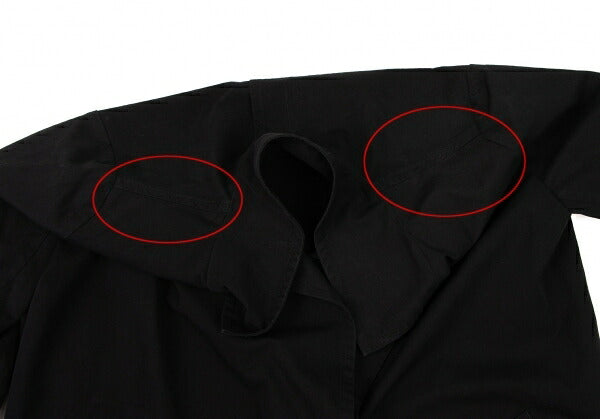 Y's Cotton Buttonless Jacket Black Size 3