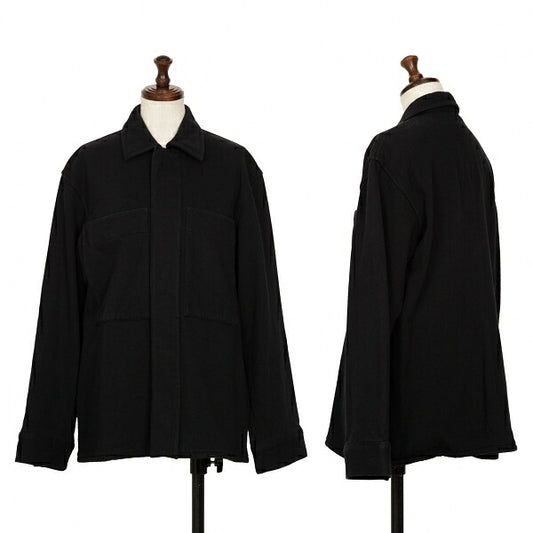 Y's Cotton Fly Front Sweat Jacket Black Size 3