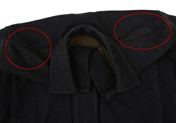 Y's Cotton Fly Front Sweat Jacket Black Size 3