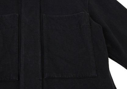 Y's Cotton Fly Front Sweat Jacket Black Size 3