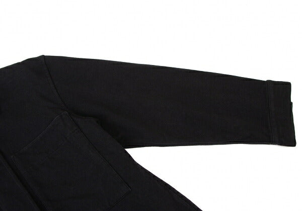Y's Cotton Fly Front Sweat Jacket Black Size 3