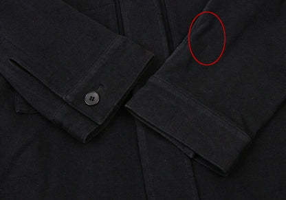 Y's Cotton Fly Front Sweat Jacket Black Size 3