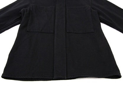 Y's Cotton Fly Front Sweat Jacket Black Size 3