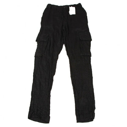 Y's for men Rayon Linen Washer Cargo Pants Black Size 3