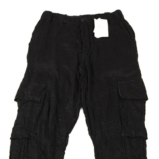 Y's for men Rayon Linen Washer Cargo Pants Black Size 3