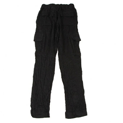 Y's for men Rayon Linen Washer Cargo Pants Black Size 3