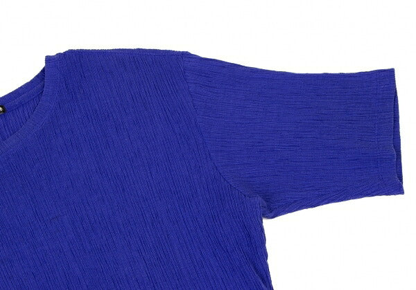 ISSEY MIYAKE MEN Poly Cotton Knit T-Shirt Blue Size 4