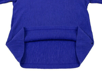 ISSEY MIYAKE MEN Poly Cotton Knit T-Shirt Blue Size 4