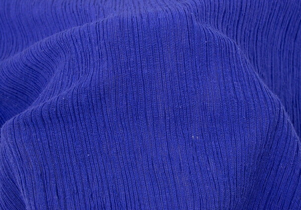 ISSEY MIYAKE MEN Poly Cotton Knit T-Shirt Blue Size 4