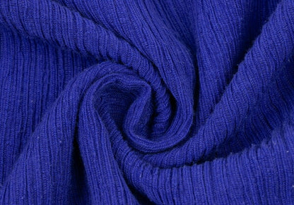 ISSEY MIYAKE MEN Poly Cotton Knit T-Shirt Blue Size 4
