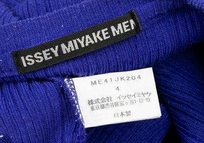 ISSEY MIYAKE MEN Poly Cotton Knit T-Shirt Blue Size 4
