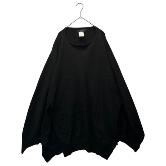 Y's 03AW Kimono Slit Sleeve Boat Neck Wool Knit Size 3