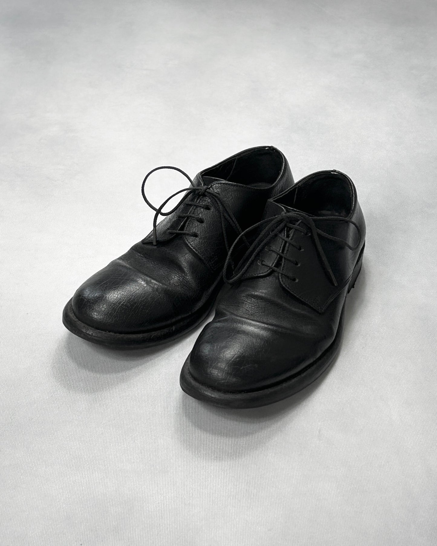 10sei0otto Cracked Leather Derby Shoes Size 10