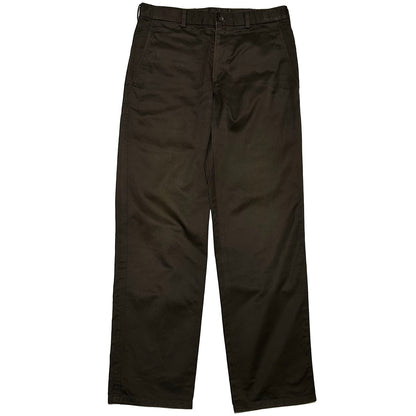COMME DES GARCONS HOMME SS03 Cotton Trousers Brown Size M