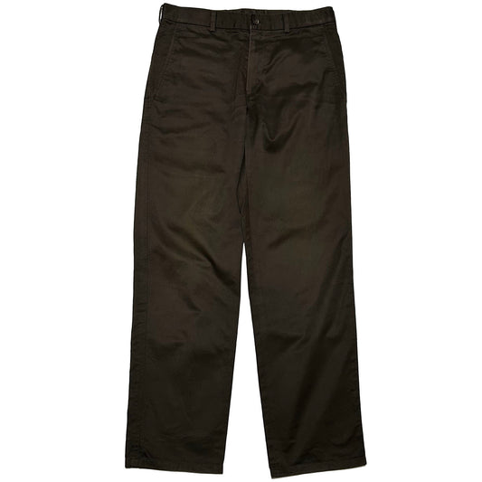 COMME DES GARCONS HOMME SS03 Cotton Trousers Brown Size M