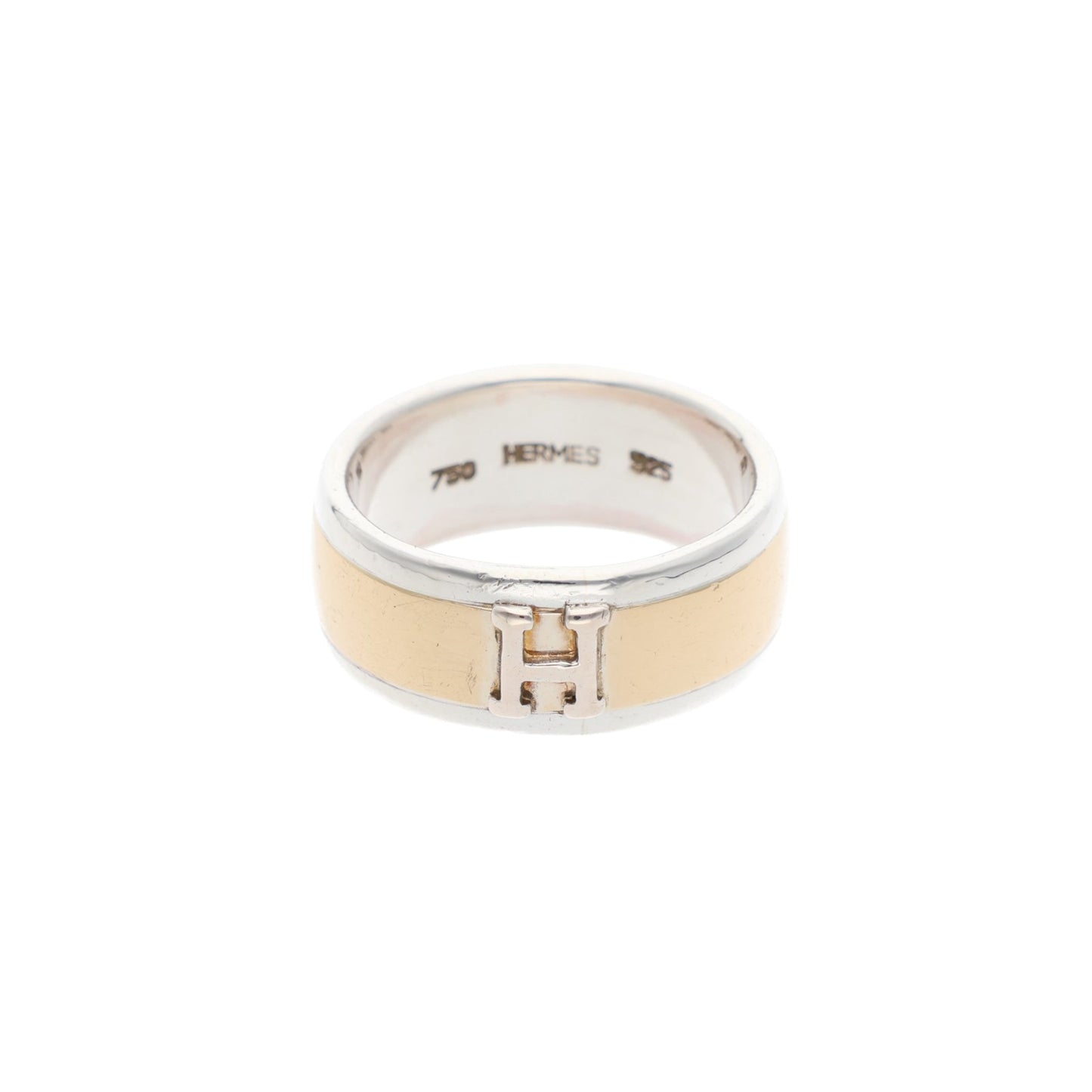 Hermes HERMÈS Silver Gold 750/925 Ring
