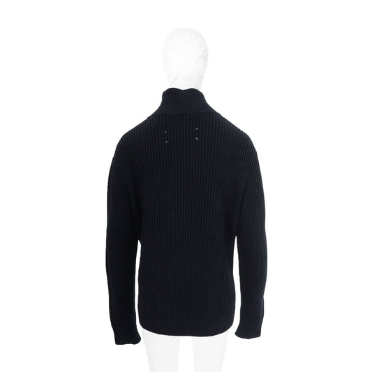 Maison Martin Margiela 1996 S/S Cotton Sweater Navy Size XL