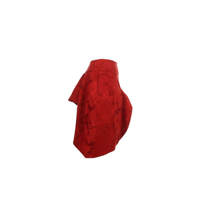 COMME des GARCONS 2015 S/S Red Polyester Blend Skirt Size XS