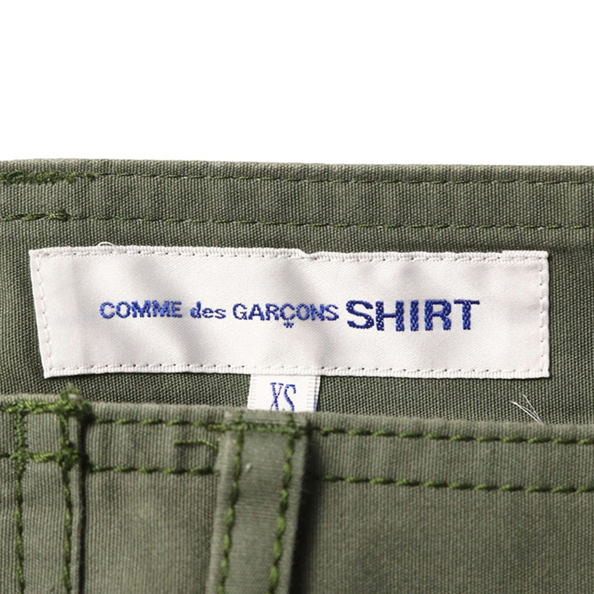 COMME des GARCONS 2012 S/S Cotton Shorts Olive Black Size XS