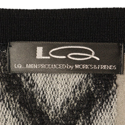 LQ Y's for men Wool Sweater Gray Black