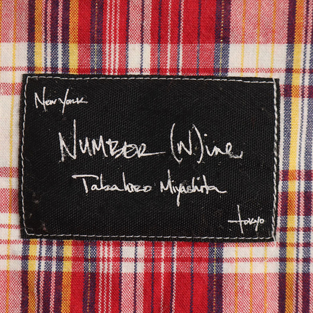 NUMBER (N)INE 2005 A/W Multi Cotton Long Sleeve Shirt Size 3