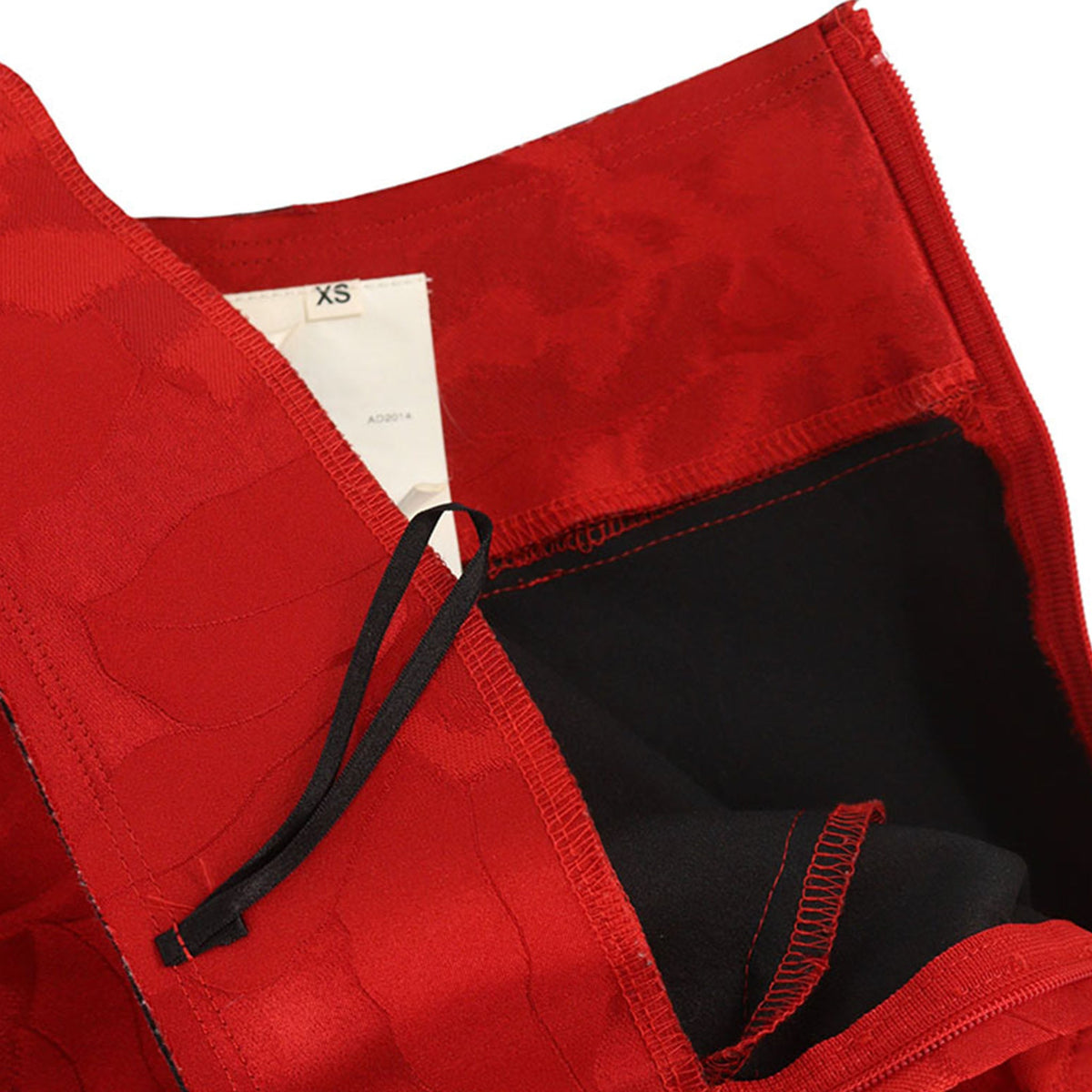 COMME des GARCONS 2015 S/S Red Polyester Blend Skirt Size XS