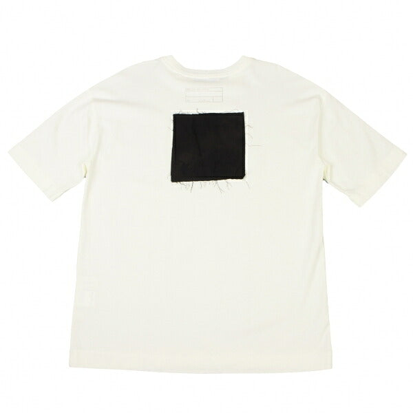 APPLIED ART FORMS Number Print Back White Cotton T-Shirt Size S