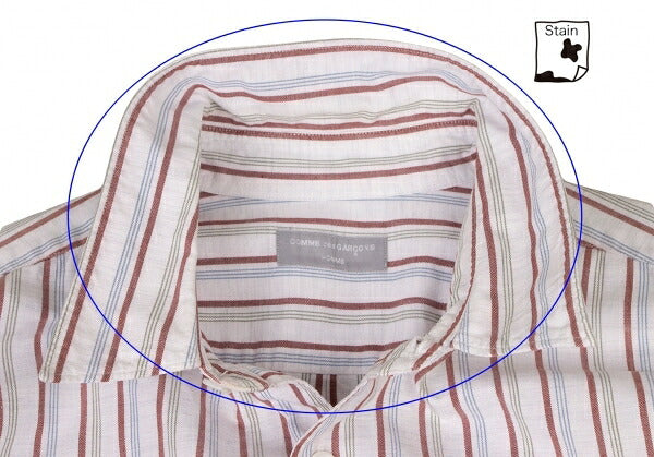 COMME des GARCONS HOMME Border Stripe Shirt Multi Size XS