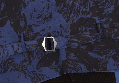 ISSEY MIYAKE MEN No Collar Panel Corduroy Brown Blue Vest Size M