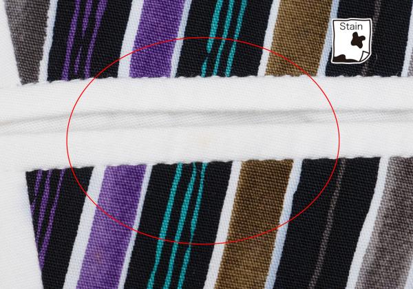 ISSEY MIYAKEMEN Cotton Diagonal Stripe Vest Black Size M