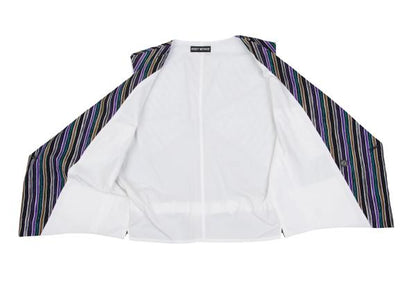 ISSEY MIYAKEMEN Cotton Diagonal Stripe Vest Black Size M