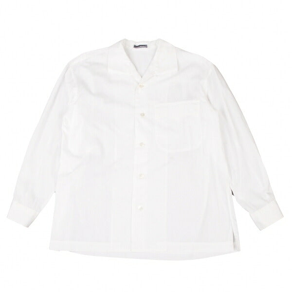 ISSEY MIYAKEMEN Flap Pocket Open Collar Shirt White Size M